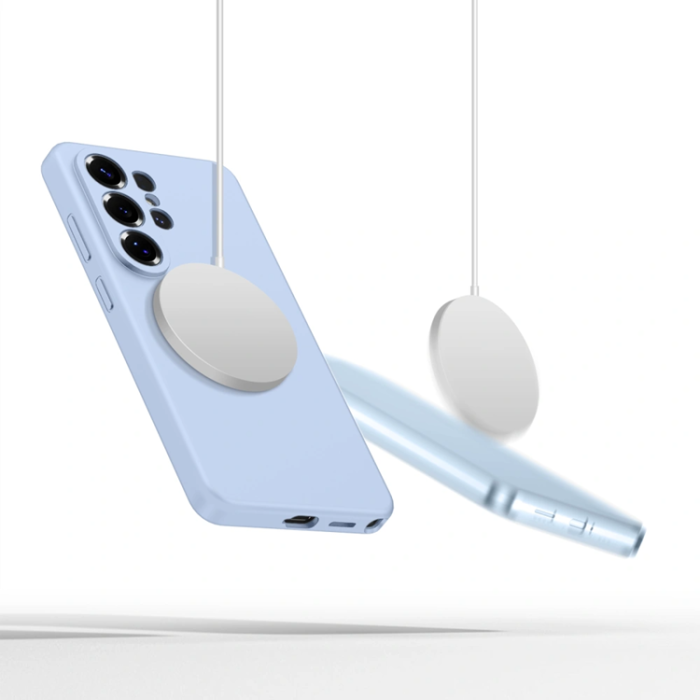 Tech-Protect - Tech-Protect Mobilskal För Galaxy S26 Ultra Magsafe Silikon - Sky Blå