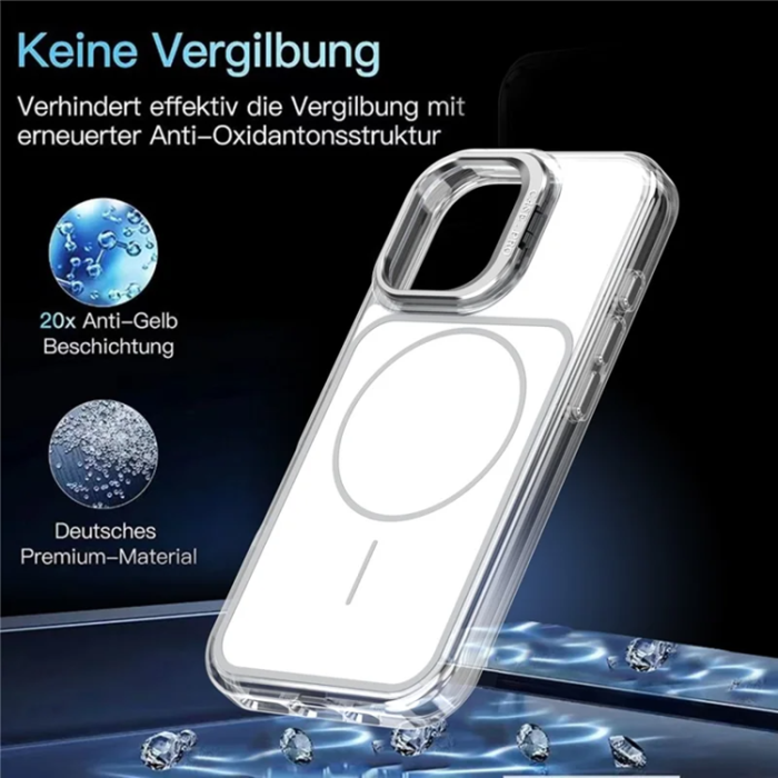 A-One Brand - iPhone 16 Mobilskal MagSafe Lens Kickstand med Handrem