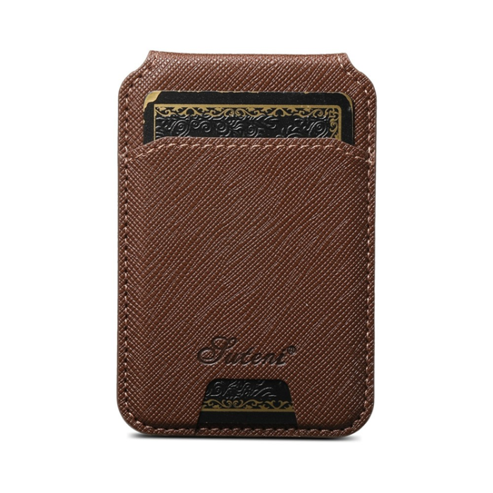 SUTENI - SUTENI iPhone 17 Air Mobilskal MagSafe Cross Texture H18 - Brun