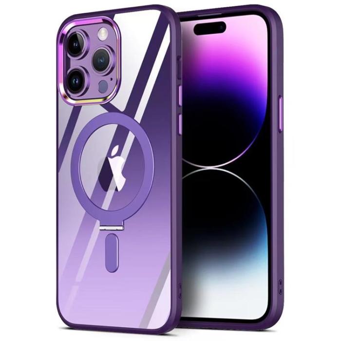 A-One Brand - iPhone 12/12 Pro Mobilskal Magsafe Bracket - Lila