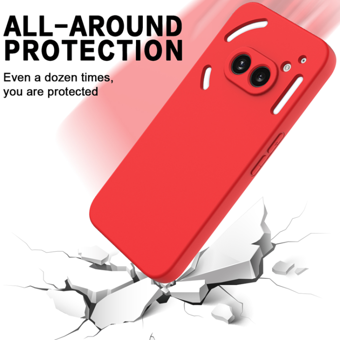 A-One Brand - Nothing Phone (2a) Plus Mobilskal Liquid Silikon med Handrem