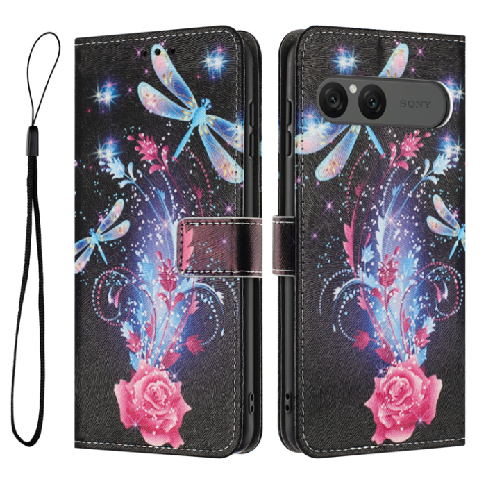 A-One Brand - Sony Xperia 10 VII Plånboksfodral Pattern Printing - Dragonfly