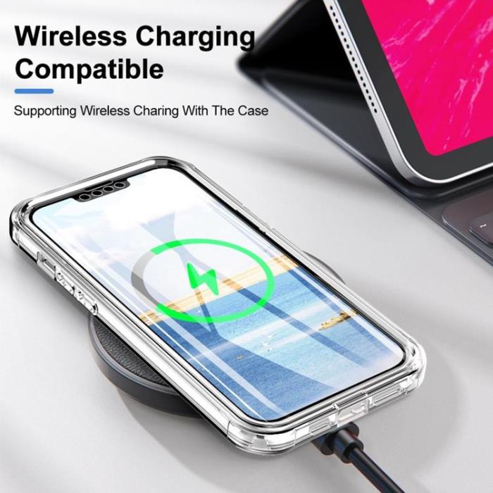 OEM - iPhone 14 Plus Skal 360 Butterfly - Blå