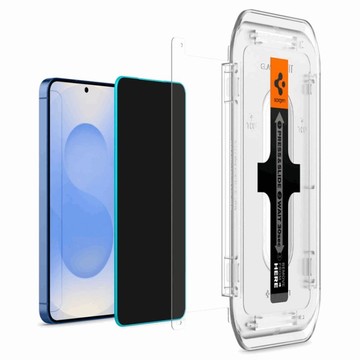 Spigen - Spigen [2-Pack] Galaxy S25/S24 Skärmskydd Härdat Glas EZ-FIT