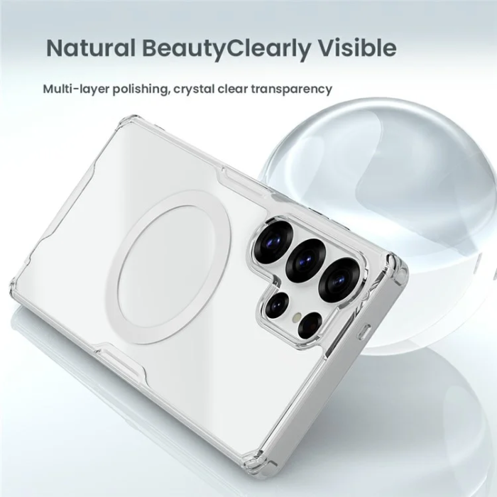 Nillkin - Nillkin Galaxy S25 Ultra Mobilskal Magsafe Pro - Transparent