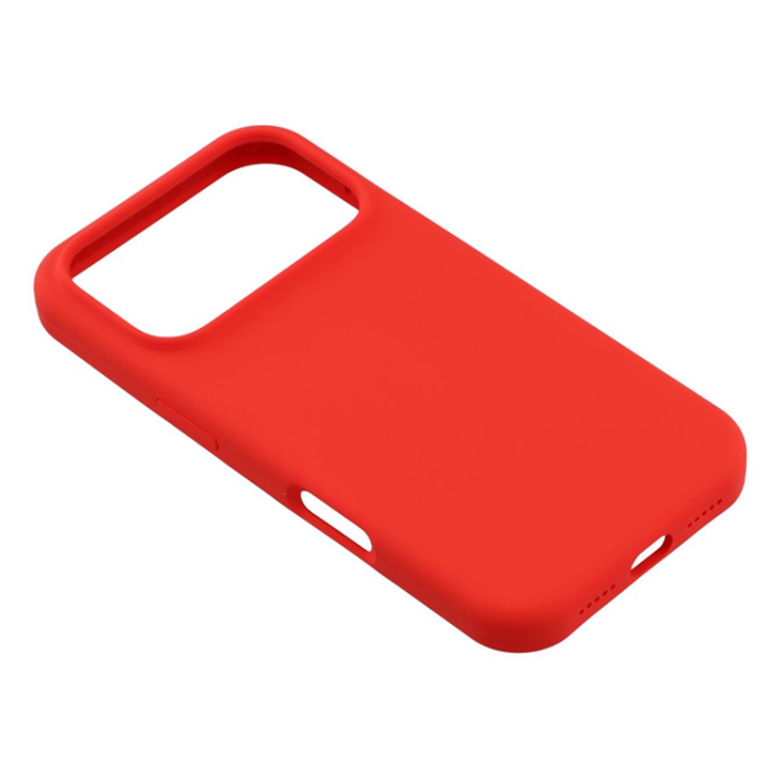 A-One Brand - iPhone 17 Pro Max Mobilskal Solid Silikon Shockproof - Röd