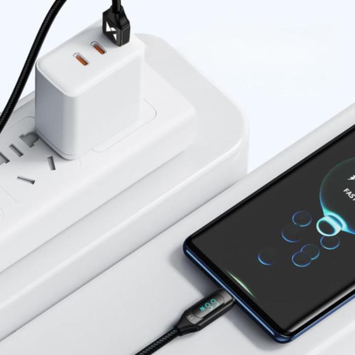 Wozinsky - Wozinsky USB-C till USB-A kabel 2m - Svart