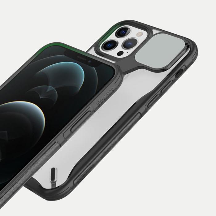 Nillkin - Nillkin Cyclops Foldable Stand Skal iPhone 13 Pro - Svart