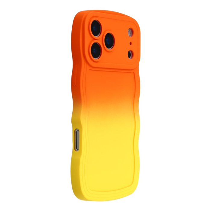 A-One Brand - iPhone 17 Pro Max Mobiskal Gradient Color TPU - Orange + Gul