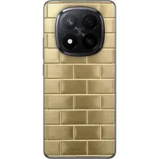 Gustaf - Mobilskal till Xiaomi Redmi Note 14 Pro+ med Gyllene Murstenar