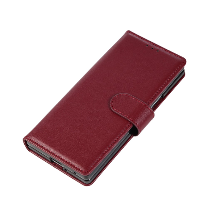 A-One Brand - Galaxy Z Fold7 Plånboksfodral Med Handledsrem - Vinröd