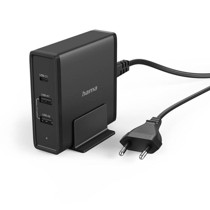 Hama - HAMA Laddstation USB 3 Portar PD 5-20V/65W