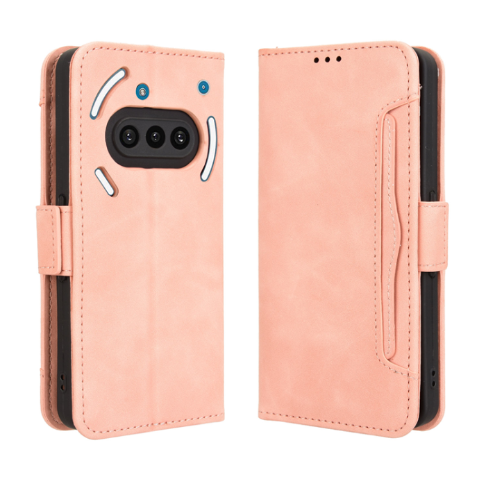 A-One Brand - Nothing Phone (3a) Plånboksfodral Läder - Rosa