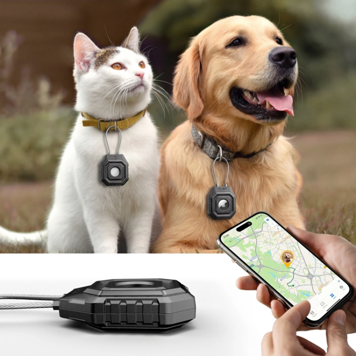 Tech-Protect - Tech-Protect Apple Airtag 1/2 Kevlar Seal - Svart