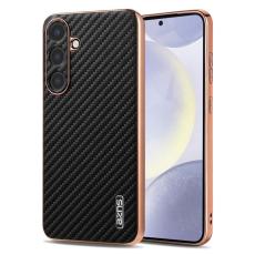 AZNS - AZNS Mobilskal f&ouml;r Samsung Galaxy S26 Plus Elektropl&auml;terad PU + TPU - Svart