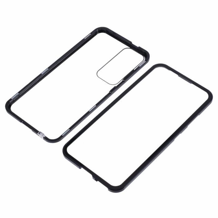OEM - Mobilskal för Samsung Galaxy S26 Plus Dubbel-Sidigt Härdat Glas - Svart