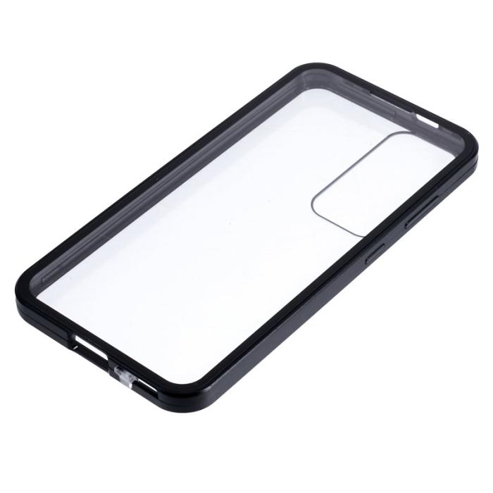 OEM - Mobilskal för Samsung Galaxy S26 Plus Dubbel-Sidigt Härdat Glas - Svart