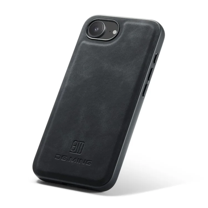 DG.MING - DG.MING iPhone 16e Mobilskal Hybrid Läder - Svart