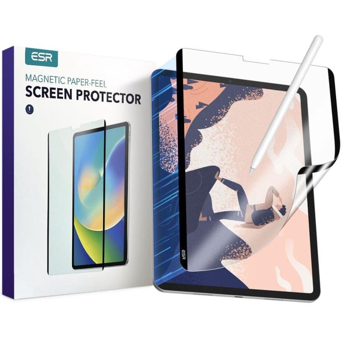 UTGATT1 - ESR iPad Pro 12.9 (2022/2021/2020) Skärmskydd Magnetisk Paper Feel - Clear