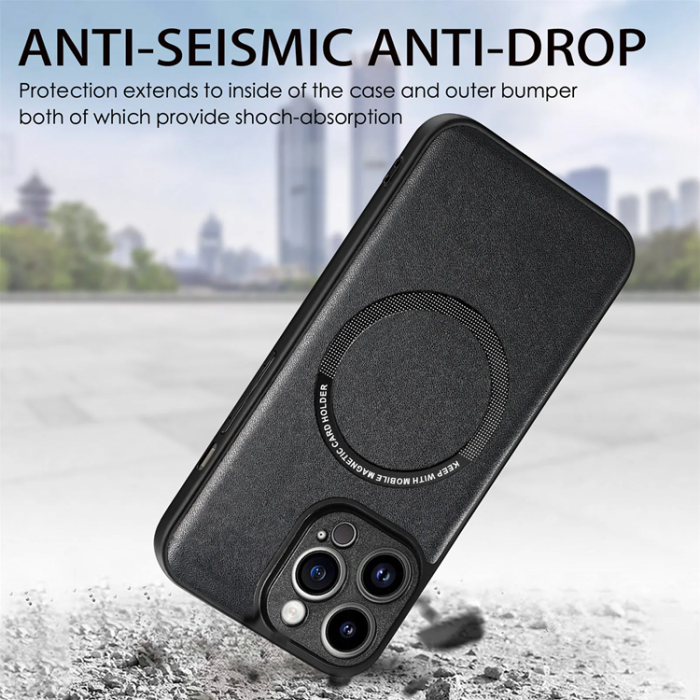 Boom of Sweden - BOOM iPhone 8 Plus Mobilskal Magsafe Läder - Blå