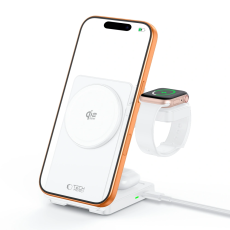 Tech-Protect - Tech-Protect Qi2.2 MagSafe Tr&aring;dl&ouml;s Laddare F&ouml;r iPhone/Apple Watch/AirPods