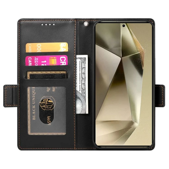 OEM - Galaxy S25 Ultra Plånboksfodral - Svart