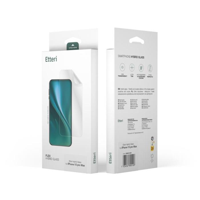 Etteri - Etteri Galaxy S24 FE Härdat Glas Skärmskydd Hybrid - Transparent
