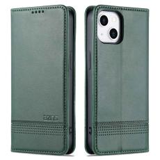 AZNS - AZNS iPhone 14 Pl&aring;nboksfodral Konstl&auml;der - Gr&ouml;n