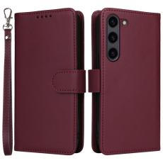 BETOPNICE - BETOPNICE Samsung Galaxy S23 Pl&aring;nboksfodral - Detachable Konstl&auml;der- Vinr&ouml;d