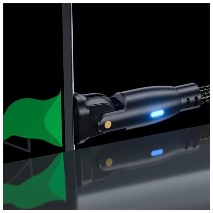 3MK - 3MK USB-C till USB-C 60W kabel 20V/3A 2m N-SERIES Hyper - Svart