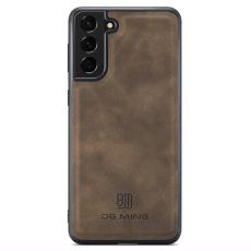 DG.MING - DG.MING Mobilskal till Samsung Galaxy S24 PU L&auml;der Coated - Brun