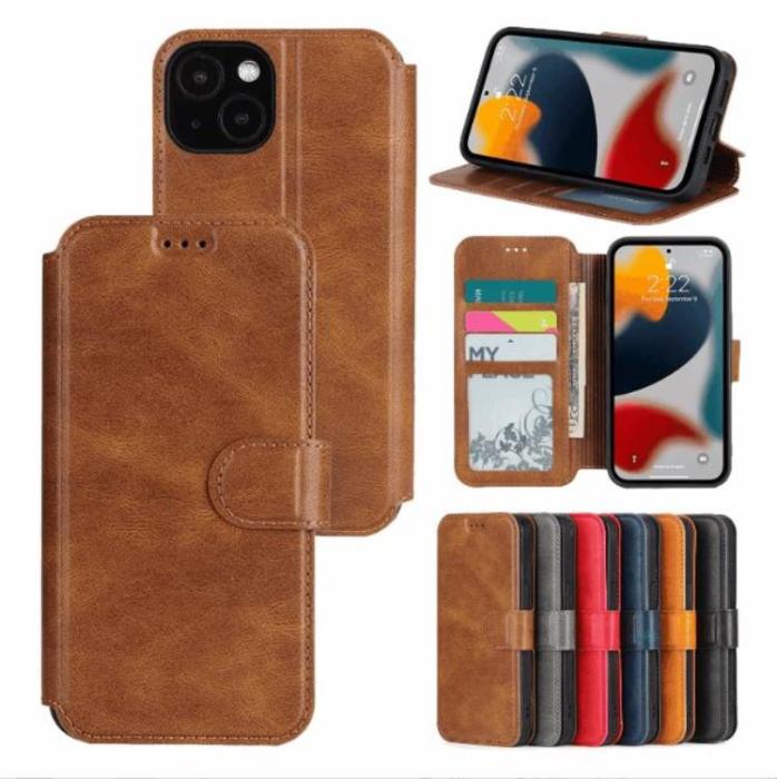 Boom of Sweden - BOOM iPhone 14 Plus Plånboksfodral Calfskin - Brun