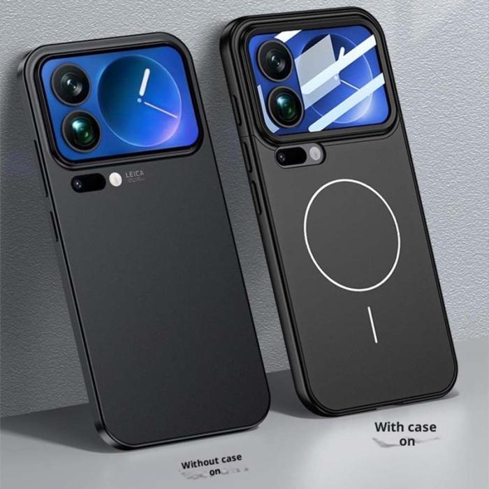 GKK - GKK Xiaomi 17 Pro Max Fodral Äkta läder - Silver / Black