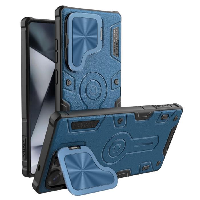 Nillkin - NILLKIN Camshield Armor Prop Mobilskal för Samsung Galaxy S25 Ultra - Blå