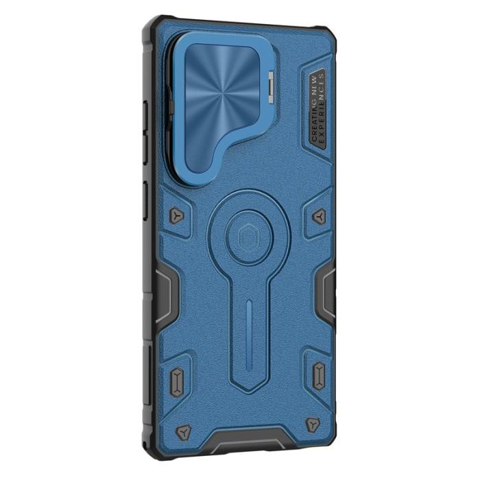 Nillkin - NILLKIN Camshield Armor Prop Mobilskal för Samsung Galaxy S25 Ultra - Blå