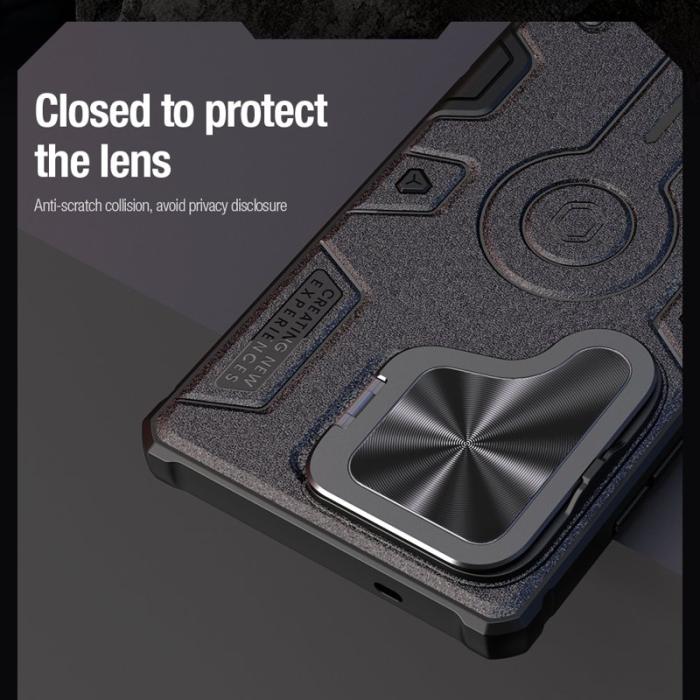 Nillkin - NILLKIN Camshield Armor Prop Mobilskal för Samsung Galaxy S25 Ultra - Blå