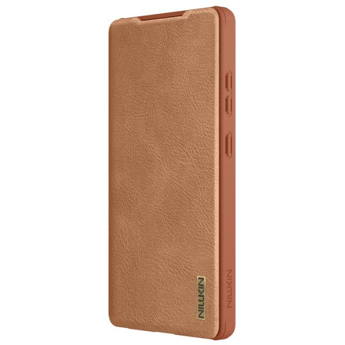 Nillkin - NILLKIN Qin Pro Series Mobilskal till Samsung Galaxy S25 Ultra - Brun