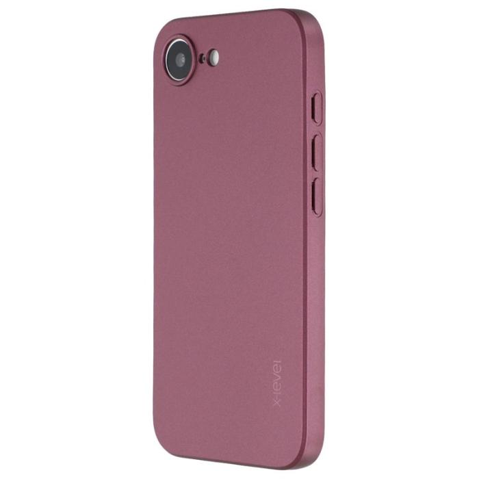 X-Level - X-LEVEL Guardian Series Mobilskal till iPhone 16e Soft TPU Vinröd