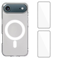 WANLONFENG - WANLONFENG iPhone 17 Air Mobilskal MagSafe + [2-Pack] Härdat glas