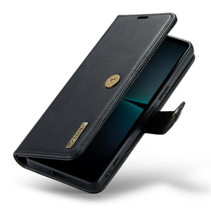 DG.MING - DG.MING Sony Xperia 1 V Plånboksfodral Äkta Läder 2in1 - Svart