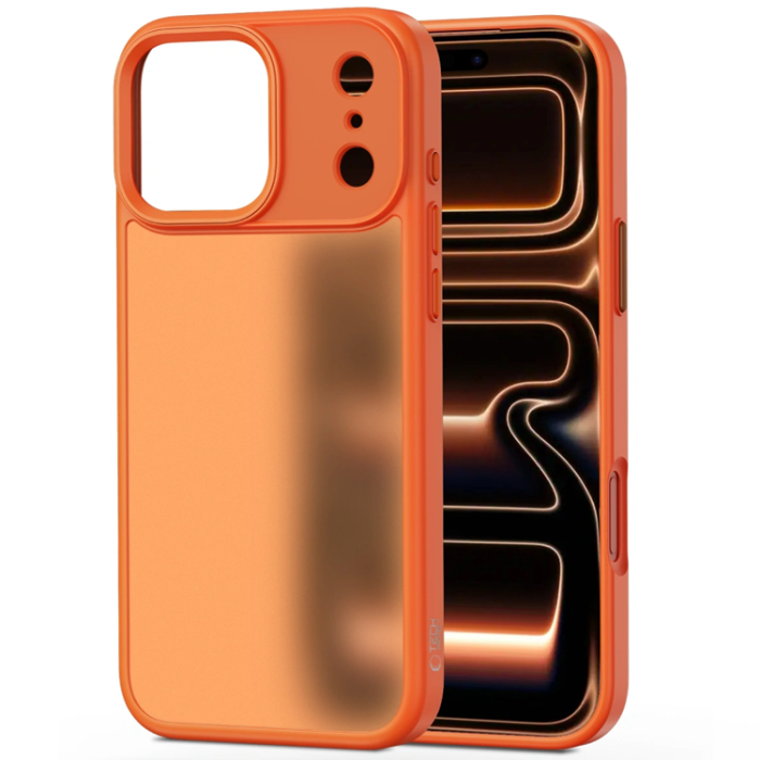 Tech-Protect - Tech-Protect iPhone 17 Pro Mobilskal Matte - Cosmic Orange