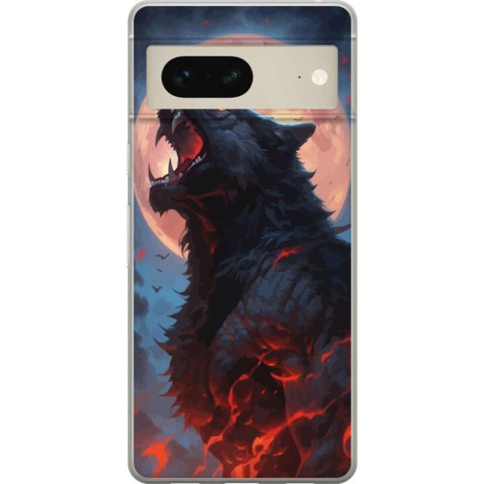 iSecrets - Mobilskal till Google Pixel 7 med Ylande varg