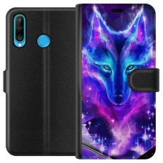 iSecrets - Plånboksfodral till Huawei P30 lite med Neon Varg