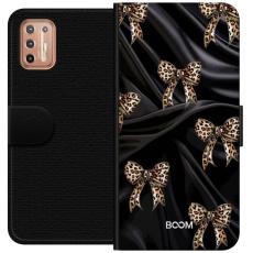 iSecrets - Pl&aring;nboksfodral till Motorola Moto G9 Plus med Leopard Bow