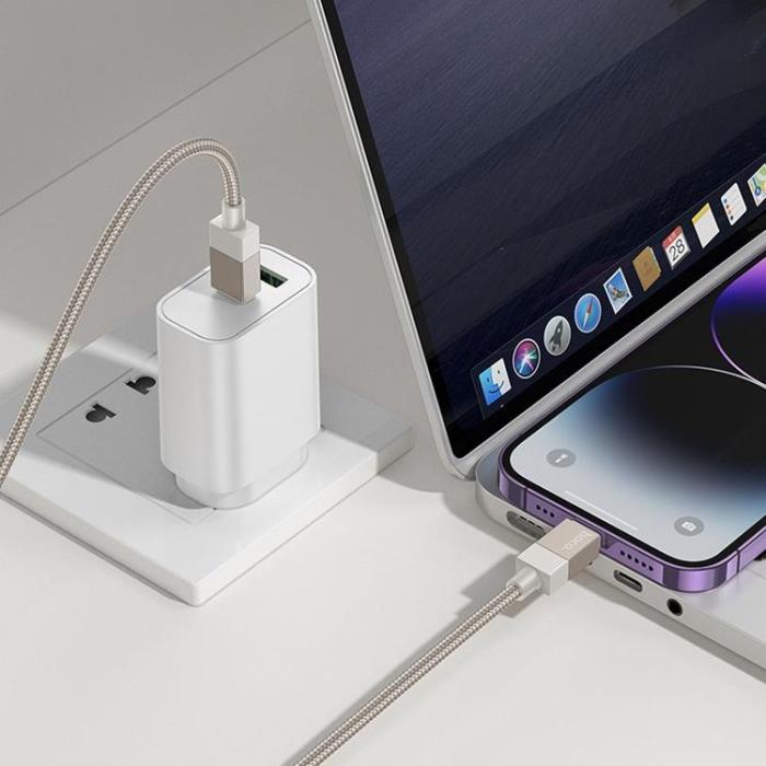 Hoco - Hoco USB-C - Lightning 27W Kabel 1m X110 PD - Guld
