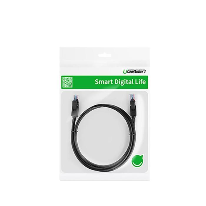 Ugreen - Ugreen Flat LAN Ethernet Cat 6 0.5m - Svart