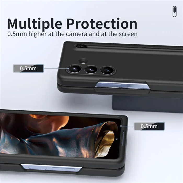 A-One Brand - Galaxy Z Fold 7 5G Mobilskal Med Stylus Hård PC - Svart