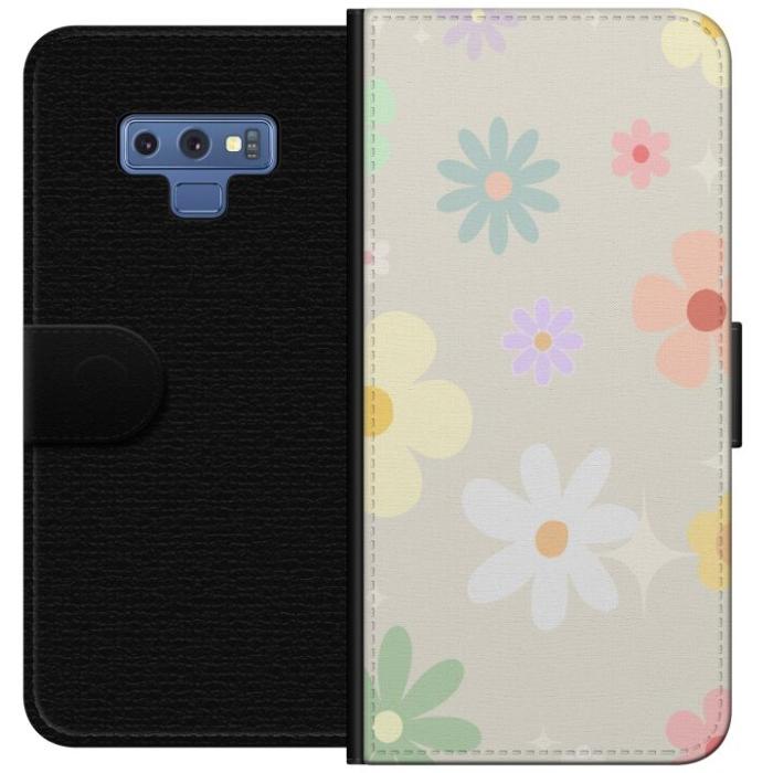 iSecrets - Plånboksfodral till Samsung Galaxy Note9 med fejdande blommor
