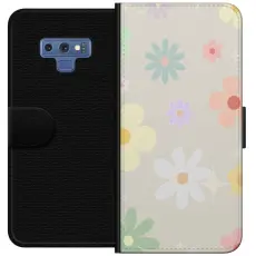 Gustaf - Pl&aring;nboksfodral till Samsung Galaxy Note9 med fejdande blommor