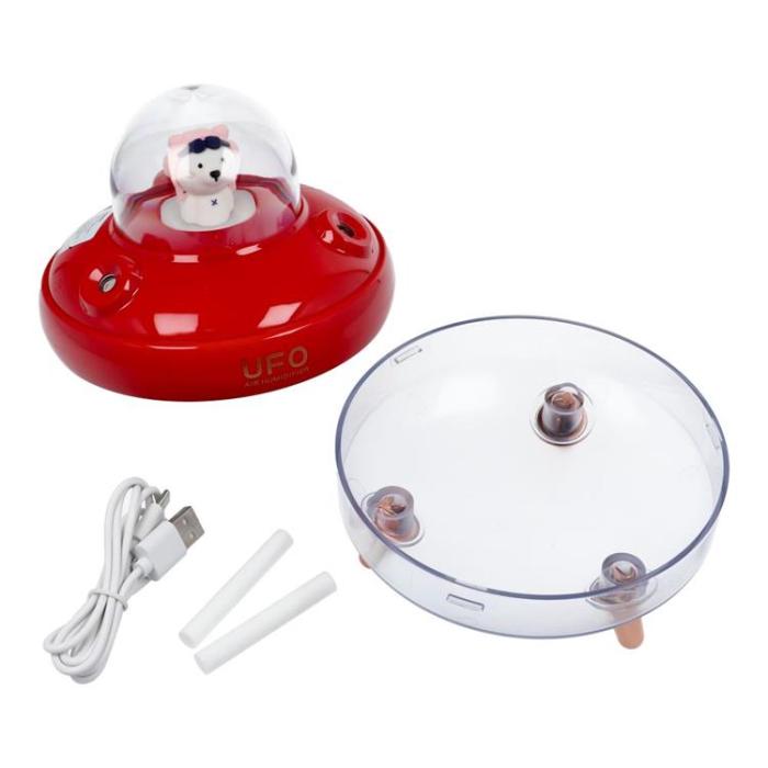 OEM - Aromaterapimaskin Luftfuktare/Diffusor UFO - Röd